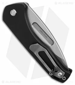 Medford Praetorian Swift Automatic Knife Drop Point Black Al (3.3" Tumbled) -Avokelavavat Sales Store Medford Auto Swift S35VN DP Black BHQ 173519 td side