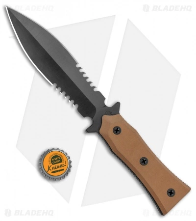 Medford Knife & Tool Medford BOA-P Knife Black-Ops Anti-Personnel Coyote Tan G-10 (5.5" PVD) 6 Medford Knife & Tool Medford BOA-P Knife Black-Ops Anti-Personnel Coyote Tan G-10 (5.5" PVD) - Image 4