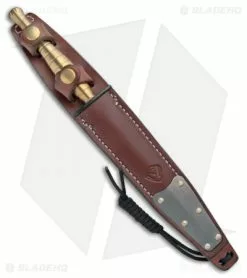 Medford Knife & Tool Medford FS Commando ARMY Dagger Fixed Blade Knife Brass (7" Black) -Avokelavavat Sales Store Medford FS Commando Army Dagger Brass Black BHQ 100889 jr sheath