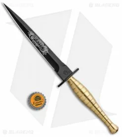 Medford Knife & Tool Medford FS Commando USMC Dagger Fixed Blade Knife Brass (7" Black) 9 Medford Knife & Tool Medford FS Commando USMC Dagger Fixed Blade Knife Brass (7" Black) -Avokelavavat Sales Store Medford FS Commando USMC Dagger Brass Black MK1013P 35LE BHQ 92594 jr bottlecap