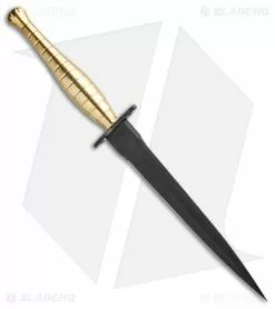 Medford Knife & Tool Medford FS Commando USMC Dagger Fixed Blade Knife Brass (7" Black) 7 Medford Knife & Tool Medford FS Commando USMC Dagger Fixed Blade Knife Brass (7" Black) -Avokelavavat Sales Store Medford FS Commando USMC Dagger Brass Black MK1013P 35LE BHQ 92594 jr spine