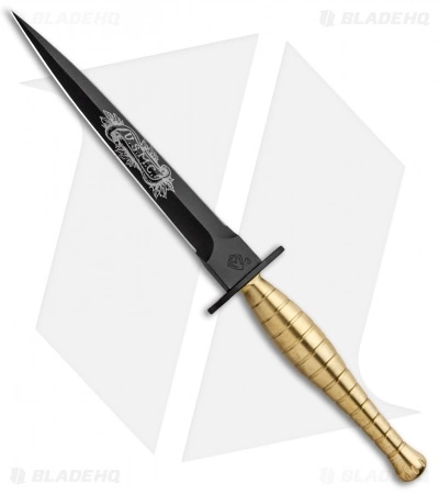 Medford Knife & Tool Medford FS Commando USMC Dagger Fixed Blade Knife Brass (7" Black) 3 Medford Knife & Tool Medford FS Commando USMC Dagger Fixed Blade Knife Brass (7" Black)