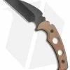 Medford Knife & Tool Medford Fighting Utility Knife FUK Fixed Blade Knife Brown (3.75" Black)