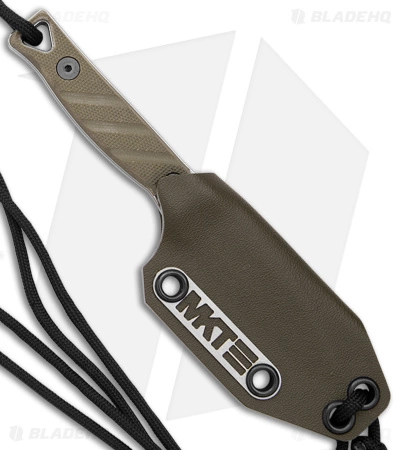 Medford Knife & Tool Medford Necromancer Fixed Blade Neck Knife OD Green G-10 (2.5" Satin) 5 Medford Knife & Tool Medford Necromancer Fixed Blade Neck Knife OD Green G-10 (2.5" Satin) - Image 3