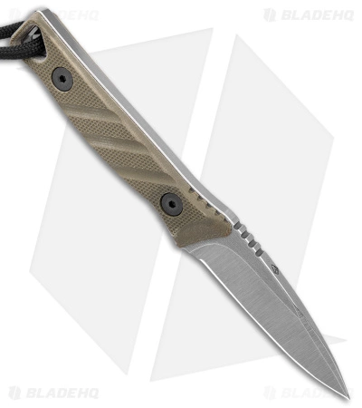 Medford Knife & Tool Medford Necromancer Fixed Blade Neck Knife OD Green G-10 (2.5" Satin) 4 Medford Knife & Tool Medford Necromancer Fixed Blade Neck Knife OD Green G-10 (2.5" Satin) - Image 2