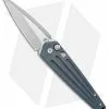 Medford Knife & Tool Medford Nosferatu Automatic Knife Blue Titanium (3.5" Satin)