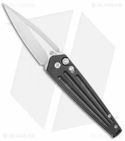 Medford Knife & Tool Medford Nosferatu Automatic Knife PVD Titanium (3.5" Tumbled)