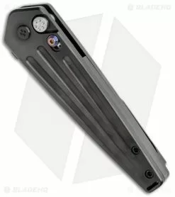 Medford Knife & Tool Medford Nosferatu Automatic Knife Black Titanium (3.5" Black PVD) -Avokelavavat Sales Store Medford Nosferatu Auto PVD Black BHQ 119604 jr spine