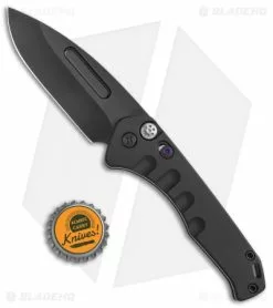 Medford Knife & Tool Medford + Blade HQ Praetorian Swift Auto Black Aluminum Drop Point (3.3" PVD) -Avokelavavat Sales Store Medford Praetorian Swift Auto Black Aluminum PVD BHQ 113501 jr bottlecap