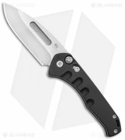 Medford Knife & Tool Medford + Blade HQ Praetorian Swift Automatic Knife Black (3.3" Tumbled)