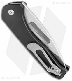 Medford Knife & Tool Medford + Blade HQ Praetorian Swift Automatic Knife Black (3.3" Tumbled) -Avokelavavat Sales Store Medford Praetorian Swift Auto Black Aluminum Tumbled BHQ 113495 jr side