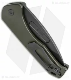 Medford Knife & Tool Medford + Blade HQ Praetorian Swift Auto Green Aluminum Drop Point (3.3" PVD) 8 Medford Knife & Tool Medford + Blade HQ Praetorian Swift Auto Green Aluminum Drop Point (3.3" PVD) -Avokelavavat Sales Store Medford Praetorian Swift Auto Green Aluminum PVD BHQ 113502 jr side