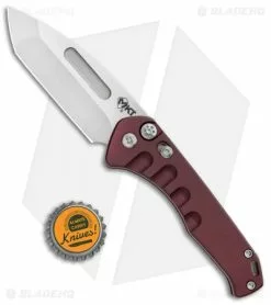 Medford Knife & Tool Medford Praetorian Swift Automatic Knife Red Aluminum (3.3" Tumbled) -Avokelavavat Sales Store Medford Praetorian Swift Auto Red Aluminum Tumbled BHQ 105363 jr bottlecap