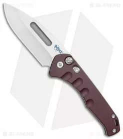 Medford Knife & Tool Medford Praetorian Swift Automatic Knife Red (3.3" Tumbled S35VN)