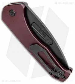 Medford Knife & Tool Medford Praetorian Swift Automatic Knife Tanto Red Aluminum (3.3" PVD) -Avokelavavat Sales Store Medford Praetorian Swift Auto Tanto Red Alumium Black BHQ 114506 jr side