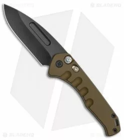 Medford Knife & Tool Medford + Blade HQ Praetorian Swift Auto Yellow/Gold Aluminum (3.3" PVD)