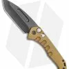 Medford Knife & Tool Medford Praetorian Swift Automatic Knife Tanto Yellow Aluminum (3.3" PVD) -Avokelavavat Sales Store Medford Praetorian Swift Automatic Knife Tanto Bronze Aluminum 3.3 PVD BHQ 114505 LS