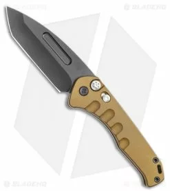 Medford Knife & Tool Medford Praetorian Swift Automatic Knife Tanto Yellow Aluminum (3.3" PVD)