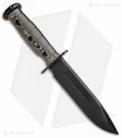 Medford Knife & Tool Medford USMC Fighter Fixed Blade Knife Multi-Cam G-10 (6.5" Black) MKT -Avokelavavat Sales Store Medford USMC Fighter Multi Cam G 10 Black MK103SP 12LE BHQ 87942 jr spine
