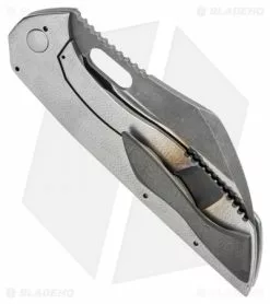 Merriken Knives Mavik Frame Lock Knife OP Titanium (4.5" Two-Tone Acid Wash) -Avokelavavat Sales Store Merriken Knives Mavik OP titanium twotone acid wash BHQ 68378 er side