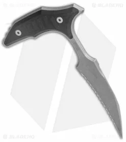 Microtech BEE S/E Wharncliffe Double Push Daggers Black G-10 (2.5" AP Full Serr) -Avokelavavat Sales Store Microtech BEE SS FS Double Push Daggers AP Black G 10 Full Serr BHQ 141921 jr knife 1 spine