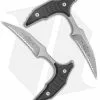 Microtech BEE S/E Wharncliffe Double Push Daggers Black G-10 (2.5" BB Full Serr)