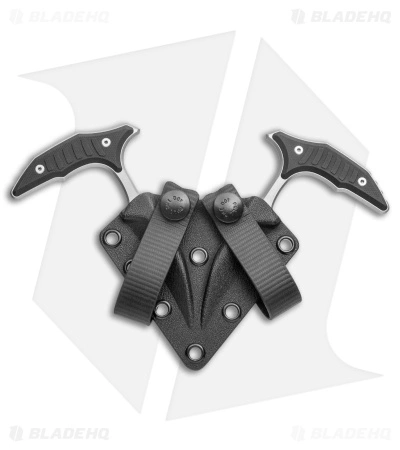 Microtech BEE S/E Wharncliffe Double Push Daggers Black G-10 (2.5" BB Full Serr) 8 Microtech BEE S/E Wharncliffe Double Push Daggers Black G-10 (2.5" BB Full Serr) - Image 6