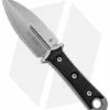 Microtech Borka SBD Dagger Fixed Blade Knife Black G-10 (4.4" Stonewash)