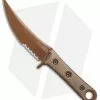 Microtech Borka SBK Fixed Blade Knife Tan G-10 (5" Tan Serr) 200-2PVDTN