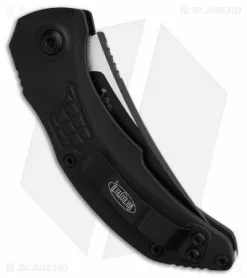 Microtech Brachial S/E Automatic Knife Black Aluminum (3.25" Black) 268A-1T -Avokelavavat Sales Store Microtech Brachial SE AK Black Alum ein Black BHQ 181090 td side