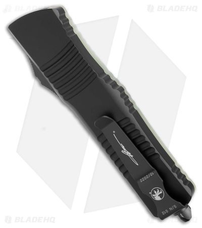 Microtech Combat Troodon Bowie OTF Knife Jade Green (3.8" Black) 5 Microtech Combat Troodon Bowie OTF Knife Jade Green (3.8" Black) - Image 3