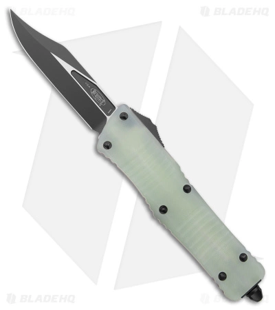 Microtech Combat Troodon Bowie OTF Knife Jade Green (3.8" Black) 3 Microtech Combat Troodon Bowie OTF Knife Jade Green (3.8" Black)