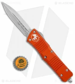 Microtech Combat Troodon D/E OTF Automatic Knife Orange (3.8" Stonewash) -Avokelavavat Sales Store Microtech Combat Troodon DE Auto Orange SW BHQ 98053 jr bottlecap 1