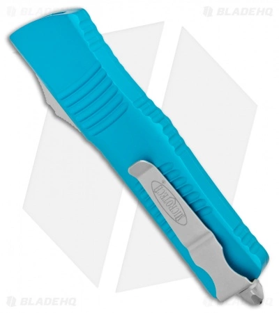 Microtech Combat Troodon OTF Knife D/E Dagger Turquoise (3.8" Satin Serr) 5 Microtech Combat Troodon OTF Knife D/E Dagger Turquoise (3.8" Satin Serr) - Image 3