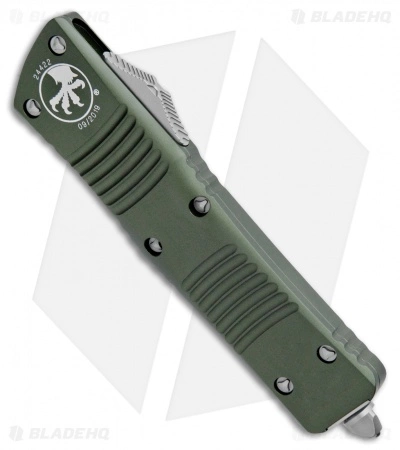 Microtech Combat Troodon T/E Automatic OTF Knife OD Green (3.8" Stonewash) 4 Microtech Combat Troodon T/E Automatic OTF Knife OD Green (3.8" Stonewash) - Image 2