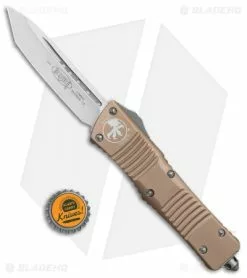 Microtech Combat Troodon T/E Automatic OTF Knife Tan (3.8" Satin) -Avokelavavat Sales Store Microtech Combat Troodon TE Tan satin BHQ 83063 er bottlecap jr