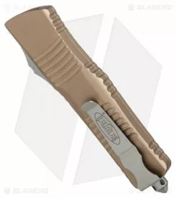Microtech Combat Troodon T/E Automatic OTF Knife Tan (3.8" Satin) -Avokelavavat Sales Store Microtech Combat Troodon TE Tan satin BHQ 83063 er side