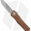 Microtech Combat Troodon Tanto Automatic OTF Knife Tan (3.8" Stonewash) 144-10TA -Avokelavavat Sales Store Microtech Combat Troodon Tanto Auto OTF Tan SW 144 10TA BHQ 87107 jr 1