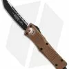Microtech Combat Troodon T/E Automatic OTF Knife Tan (3.8" Black) 144-1TA -Avokelavavat Sales Store Microtech Combat Troodon Tanto Tan Two Tone BHQ 88777 er jr
