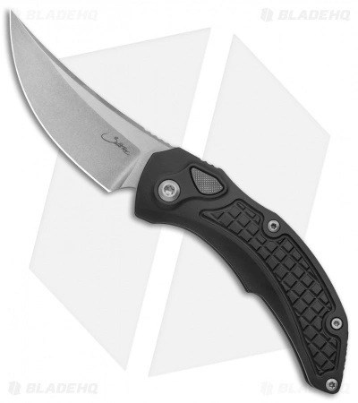 Marfiione Custom Knives Microtech Bastinelli Custom Prototype Chopper Auto Knife (3.25" Satin/Stonewash) 3 Marfiione Custom Knives Microtech Bastinelli Custom Prototype Chopper Auto Knife (3.25" Satin/Stonewash)