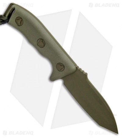 Microtech Currahee Tanto Knife Fixed Blade (4.5" Green) 103-1GR 6 Microtech Currahee Tanto Knife Fixed Blade (4.5" Green) 103-1GR - Image 4