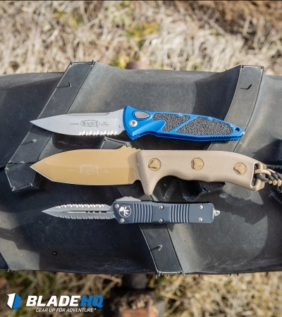 Microtech Socom Elite S/E Automatic Knife Blue (4" Stonewash Ser) 160A-11BL 7 Microtech Socom Elite S/E Automatic Knife Blue (4" Stonewash Ser) 160A-11BL - Image 5