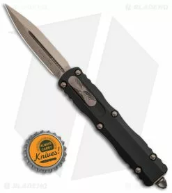 Microtech Dirac Dagger D/E OTF Automatic Knife Black (2.88" Bronze) -Avokelavavat Sales Store Microtech Dirac Dagger OTF AK Black 2in Bronze BHQ 178403 td size