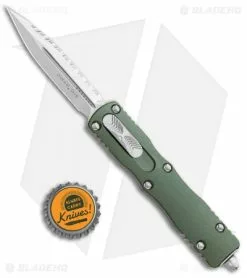 Microtech Dirac Dagger OTF Automatic Knife OD Green (2.88" Stonewash Full Serr) -Avokelavavat Sales Store Microtech Dirac Dagger OTF Auto OD Green SW Full Serr BHQ 111330 jr bottlecap 1
