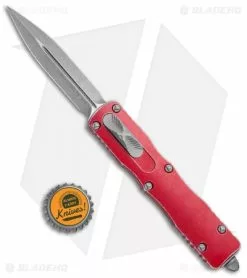 Microtech Dirac Delta OTF Automatic Knife Distressed Red (3.75" Apocalyptic) -Avokelavavat Sales Store Microtech Dirac Delta Dagger OTF Auto Distress Red Apocalyptic 227 10DRD BHQ 110943 jr bottlecap