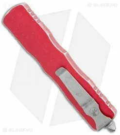 Microtech Dirac Delta OTF Automatic Knife Distressed Red (3.75" Apocalyptic) -Avokelavavat Sales Store Microtech Dirac Delta Dagger OTF Auto Distress Red Apocalyptic 227 10DRD BHQ 110943 jr side