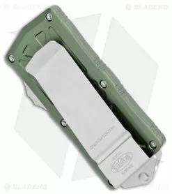 Microtech Exocet Dagger CA Legal OTF Automatic Knife OD Green (1.9" Stonewash) -Avokelavavat Sales Store Microtech Exocert Dagger CA Legal OTF Auto OD Green SW 157 10OD BHQ 107997 jr side