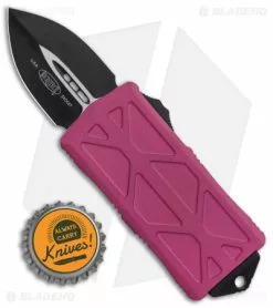 Microtech Exocet Dagger CA Legal OTF Automatic Knife Violet (1.9" Black) 157-1VI -Avokelavavat Sales Store Microtech Exocert Dagger CA Legal OTF Auto Violet Black 157 1TA BHQ 105166 jr bottlecap