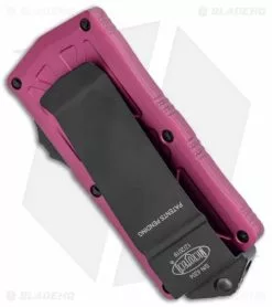 Microtech Exocet Dagger CA Legal OTF Automatic Knife Violet (1.9" Black) 157-1VI -Avokelavavat Sales Store Microtech Exocert Dagger CA Legal OTF Auto Violet Black 157 1TA BHQ 105166 jr side