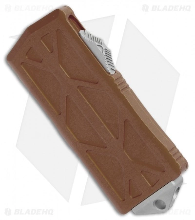 Microtech Exocet Dagger CA Legal OTF Automatic Knife Tan (1.9" Apocalyptic) 4 Microtech Exocet Dagger CA Legal OTF Automatic Knife Tan (1.9" Apocalyptic) - Image 2